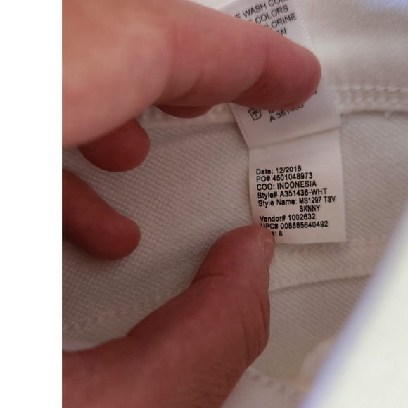 Martha Stewart‎ Women's Jeans Size 4 TallWhite Knit Denim Ankle  NWOT - Picture 13 of 15